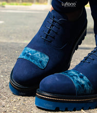 Load image into Gallery viewer, 198  Lufiano Lace Up: Indigo