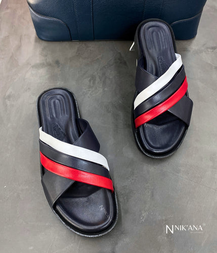iLVi072-Sandals: Navy-colored