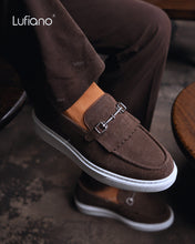 Load image into Gallery viewer, 027G - Lufiano collection- Leather loafers- Brown