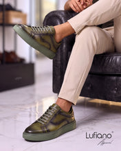 Load image into Gallery viewer, 252- Lufiano Lace up: Green