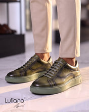Load image into Gallery viewer, 252- Lufiano Lace up: Green