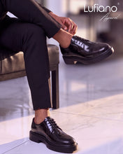 Load image into Gallery viewer, 159 Lufiano Lace Up: Black