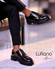 Load image into Gallery viewer, 167  Lufiano Lace Up: Black- Copper