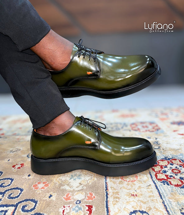 143 - Lufiano Lace up: Olive