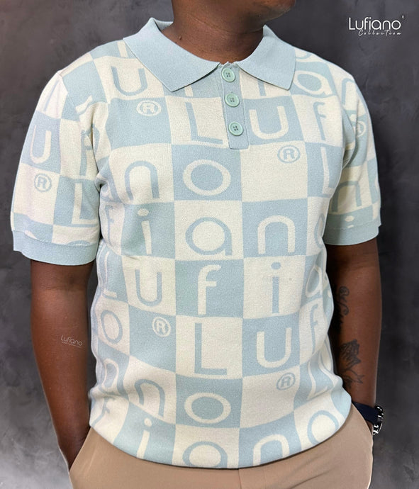 LFN007: Knit Top:Mint-Beige