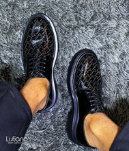 Load image into Gallery viewer, 208B Lufiano Lace Up: Black