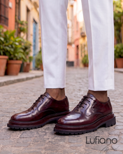 Load image into Gallery viewer, 253 - Lufiano Lace up: Burgundy