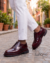 Load image into Gallery viewer, 253 - Lufiano Lace up: Burgundy