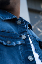 Load image into Gallery viewer, J.E 8411: Jean Jacket: D.BLUE