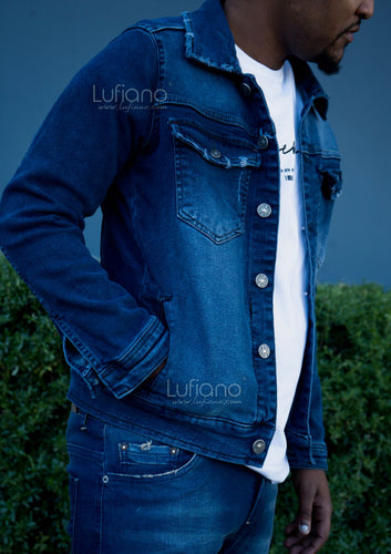 J.E 8411: Jean Jacket: D.BLUE