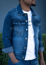 Load image into Gallery viewer, J.E 8411: Jean Jacket:Blue