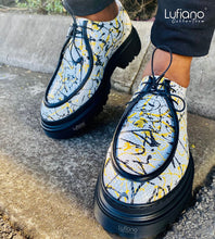 Load image into Gallery viewer, 175- Lufiano Lace up: Yellow/Black