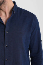 Load image into Gallery viewer, 37356 : Linen Shirt - Dark Blue