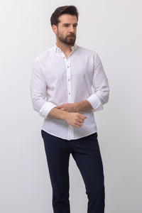 37356 : Linen Shirt - White