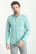 Load image into Gallery viewer, 37356 : Linen Shirt -Turquoise