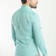 37356 : Linen Shirt -Turquoise