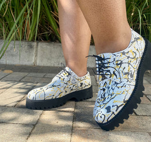 177 B- Lufiano Lace up: Yellow-Black