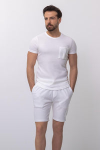 17141 Men's 2 piece: White