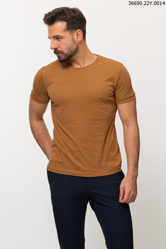 36690 MCR Round neck: Camel