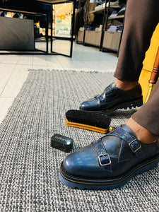 152  Lufiano Monk strap: Navy