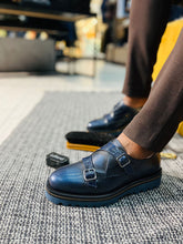 Load image into Gallery viewer, 152  Lufiano Monk strap: Navy