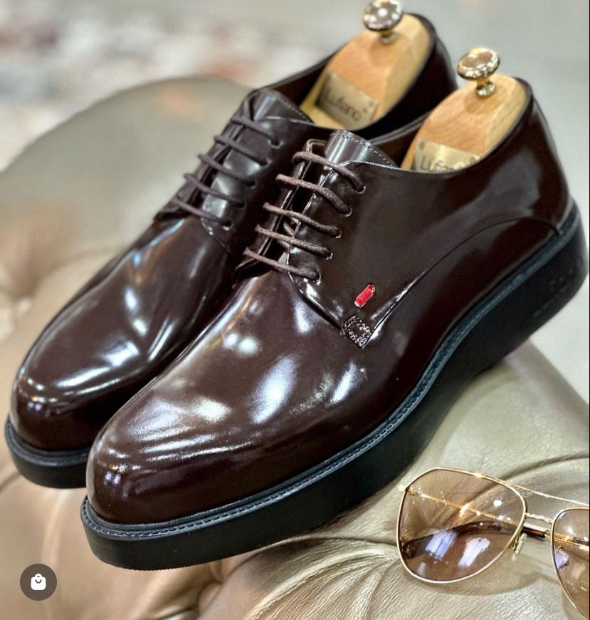 143 - Lufiano Lace up: Brown